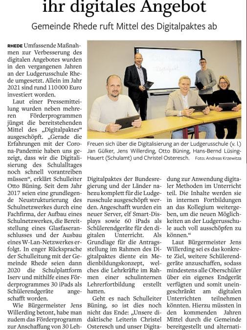 Ems-Zeitung, 01.12.2021 – Digitalisierung